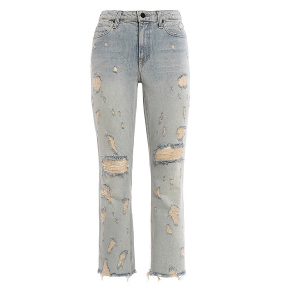 NWT Alexander Wang Grind Scratch Cropped Jeans - Picture 5 of 8